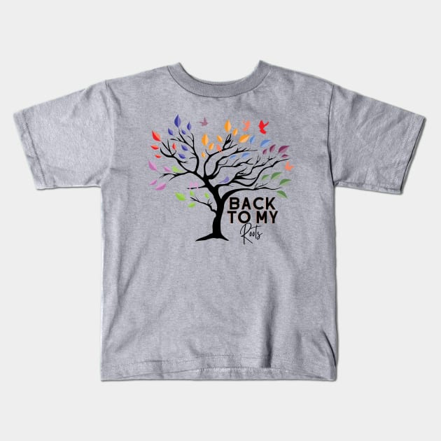 Back to my Roots Kids T-Shirt by ThePawPrintShoppe